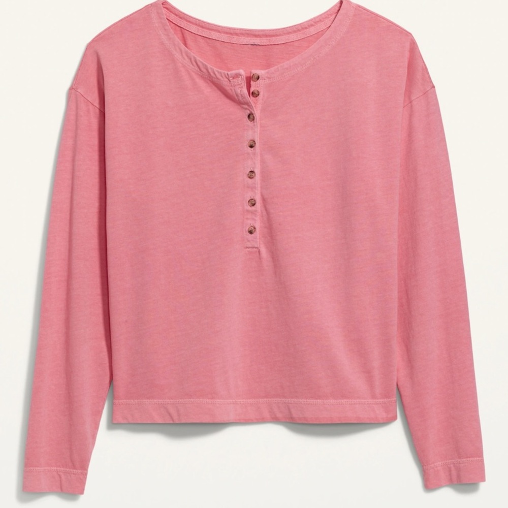 Long-Sleeve Henley T-Shirt size medium brand new with tags!!!